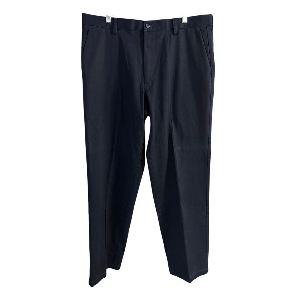 Dockers Men's Flat Front Classic Fit Navy Blue Dress Pants Size 38W 32L 38x32